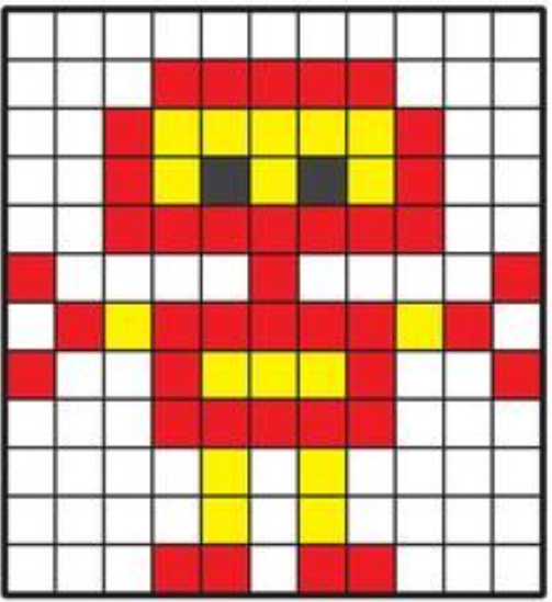 Letra o Inicial Pixelada